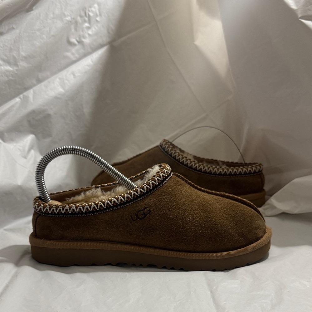 UGG Tasman Chestnut Suede Slip-Ons
